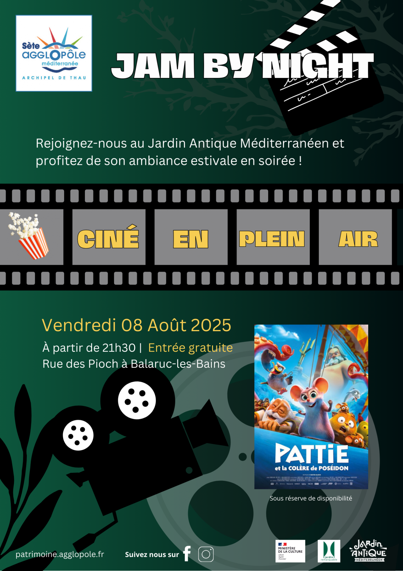 JAM BY NIGHT :  CINÉ EN PLEIN AIR