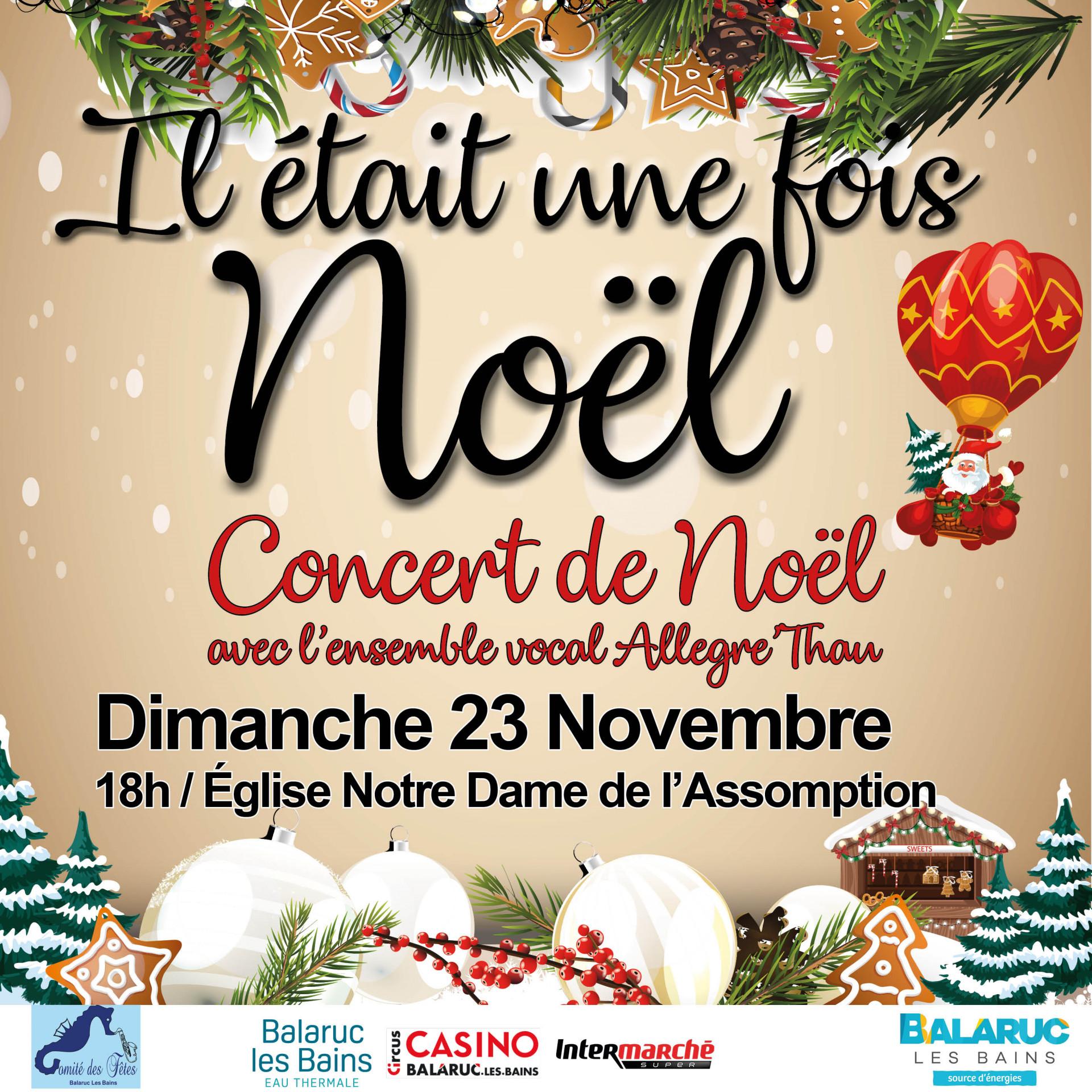 CONCERT DE NOËL : ENSEMBLE VOCAL ALLEGRE'THAU