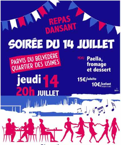 REPAS DANSANT DU 14 JUILLET